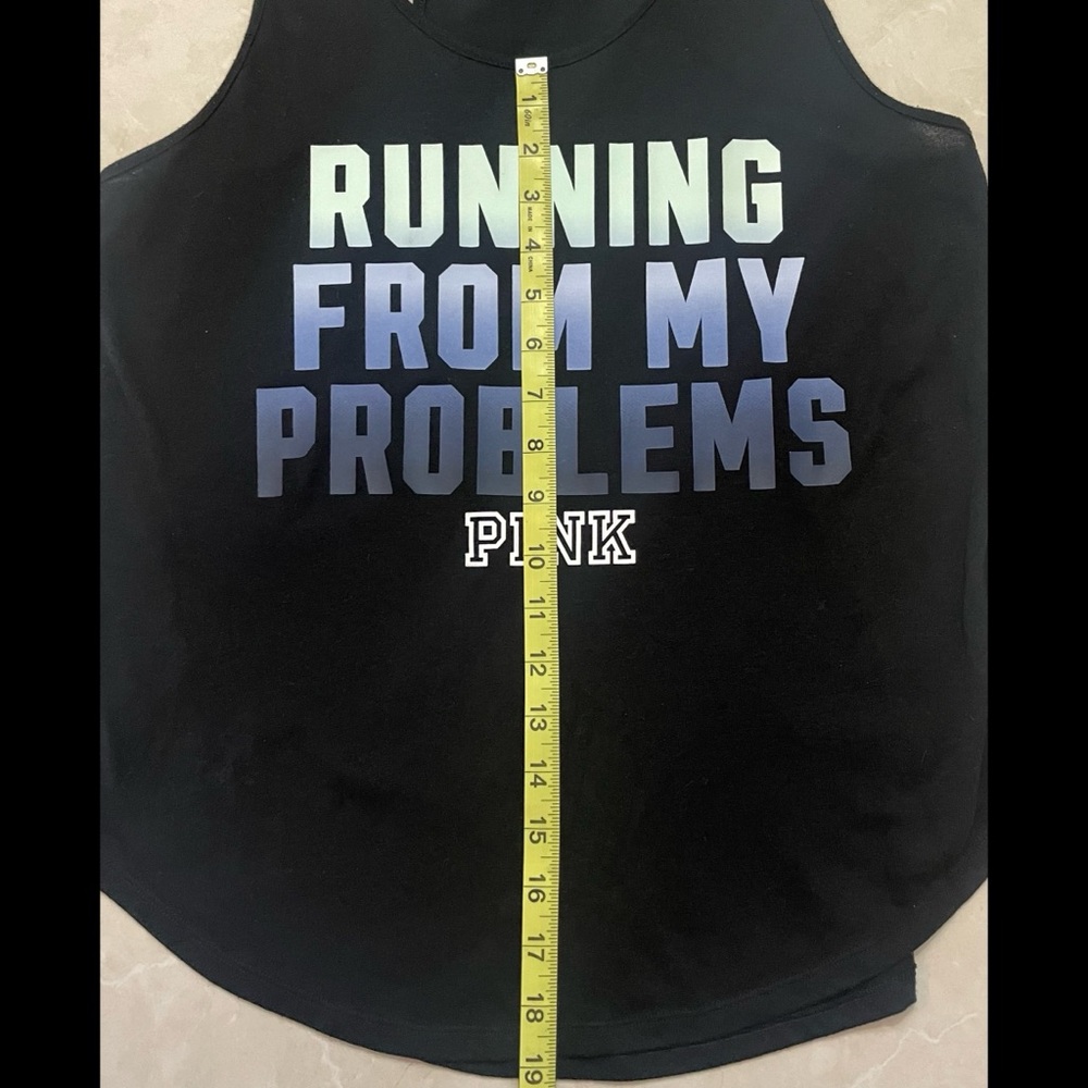 PINK Black Razorback Tank Top - Picture 8 of 10